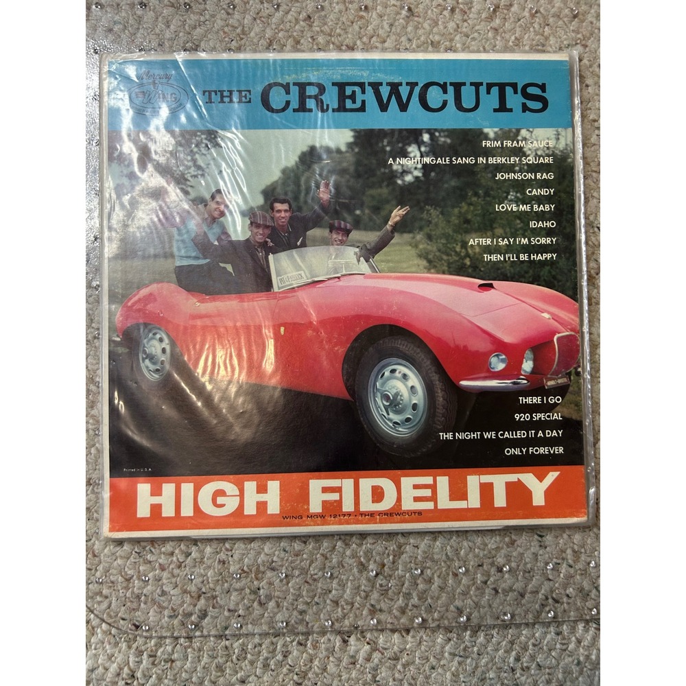 The Crew Cuts - High Fidelity Wing Records‎ Vinyl LP Album -1950s Vocal Group